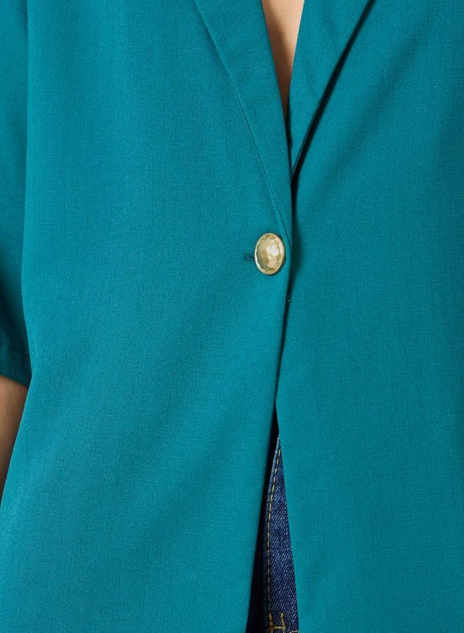 ستايلي بلوزة بقصة بوكسي وأكمام قصيرة - Image 4