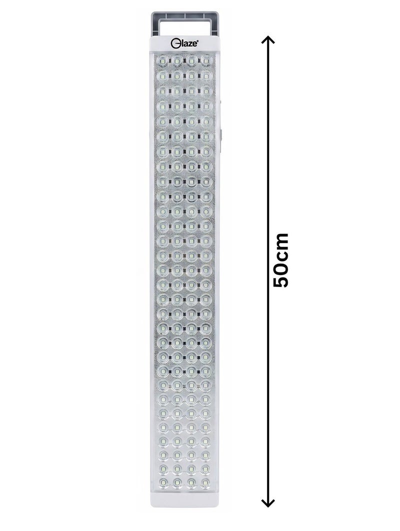 Glaze Rechargeable Emergency Light - 120 PCS SMD LED, 3.7V 3Ah Li-ion Battery, Up to 9 Hours Backup, Overcharge Protection - White - Image 3