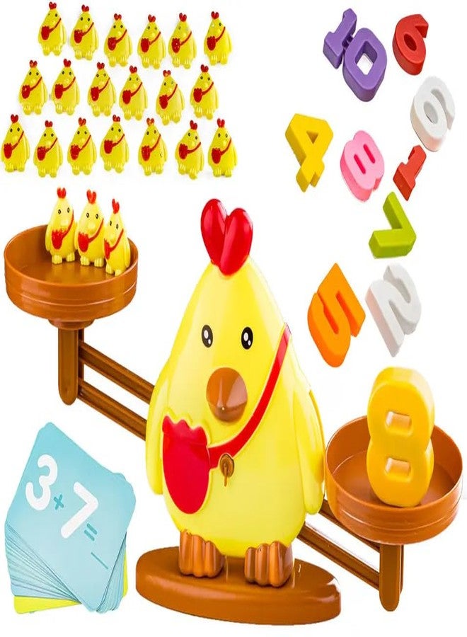 Slipps Chick Scale Balance Counting Toys Math Games STEM Preschool Educational Toys for 3 4 5 Year olds Math Educational Kindergarten Number Learning Games Gifts for Boy Girl Birthdays - Image 1