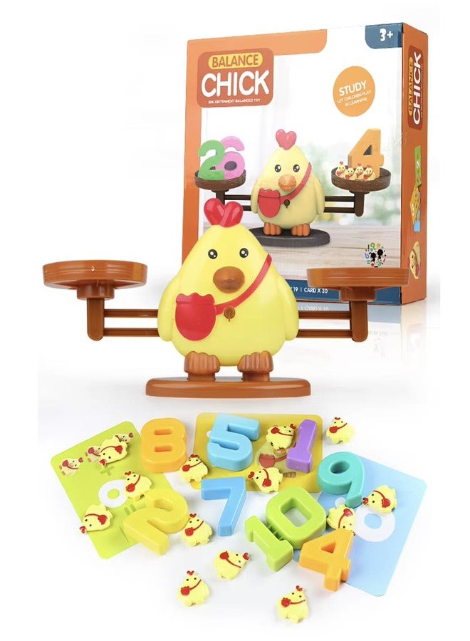 Slipps Chick Scale Balance Counting Toys Math Games STEM Preschool Educational Toys for 3 4 5 Year olds Math Educational Kindergarten Number Learning Games Gifts for Boy Girl Birthdays - Image 4