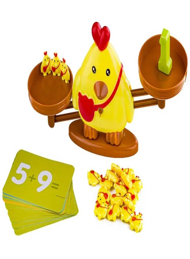 Slipps Chick Scale Balance Counting Toys Math Games STEM Preschool Educational Toys for 3 4 5 Year olds Math Educational Kindergarten Number Learning Games Gifts for Boy Girl Birthdays - Image 3