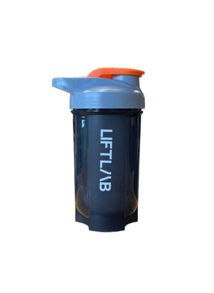 LIFTLAB Protein shaker - 500ml - Grey & Orange 