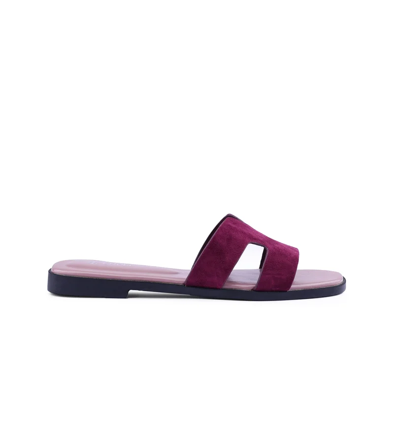 كابلي Womens suede flat sandals