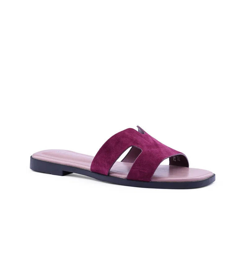 كابلي Womens suede flat sandals