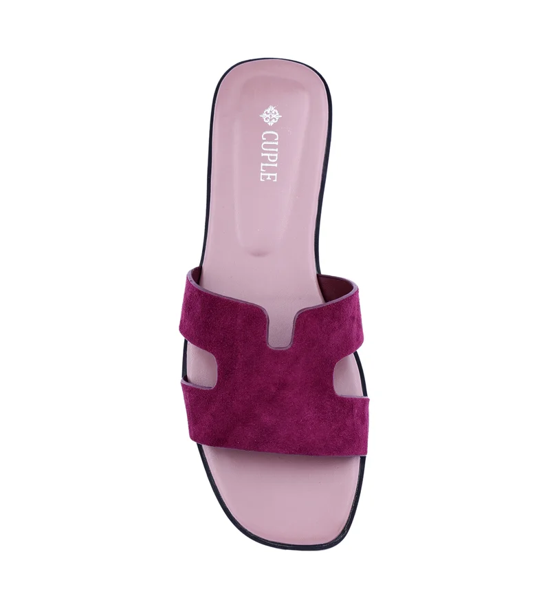 كابلي Womens suede flat sandals