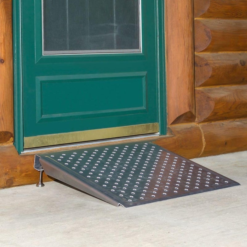 Silver Spring 6" High Aluminum Adjustable Threshold Ramp - 26" L x 28" W - Image 2