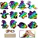 Max Fun Christmas Crafts Scratch Art for Kids 96PCS Ornaments Rainbow Magic Color Scratch Off Cards Paper Hanging Art Craft Supplies Educational Toys Kit for Kid Party Favor - Image 2