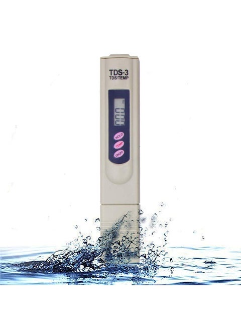 3-in-1 TDS Water Quality Tester, Digital Pen with TDS EC Temperature Meter, 0-9990 ppm ±2% Accuracy, Portable Water Test Meter for Drinking Water, Aquarium, Pool, Hydroponics, Lab