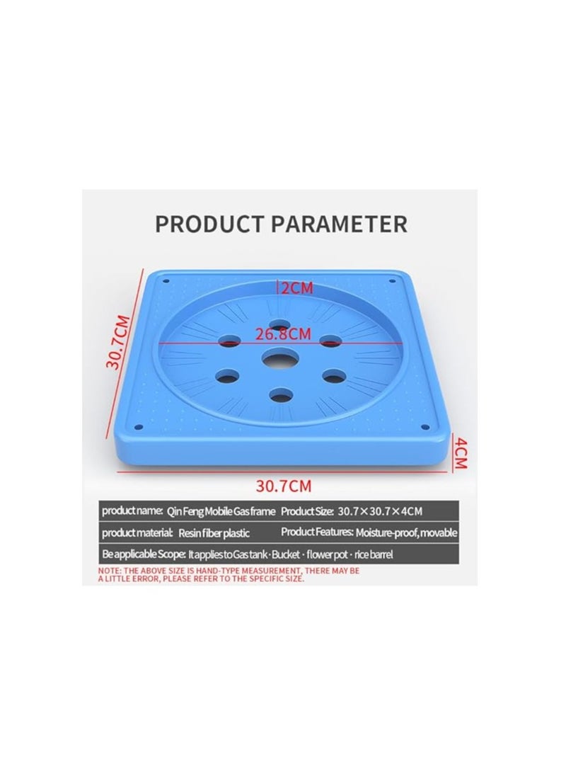 GSTORM GSTORM - Gas Tank Base Stand - Plant Potted Plant Stand Flower Pot Rack Mover on Rollers Dolly Holder Planter Trolley Rolling Coaster Appliance Casters - Base Stand Water Bottle Wheels Bracket  - Image 2