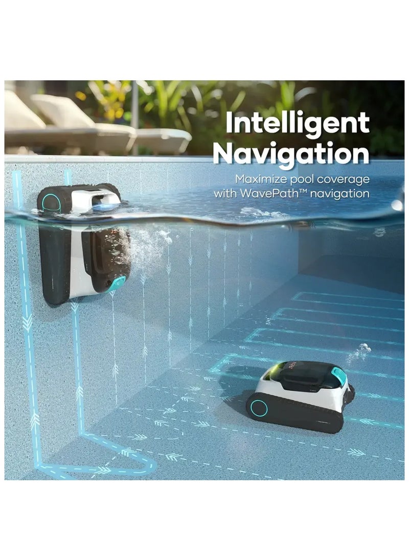Aiper - Aiper -Scuba N1 Cordless Robotic Pool Cleaner for In-Ground Pools up to 1600sq.ft, Automatic Pool Vacuum, Lasts 150 Mins - White - Image 1