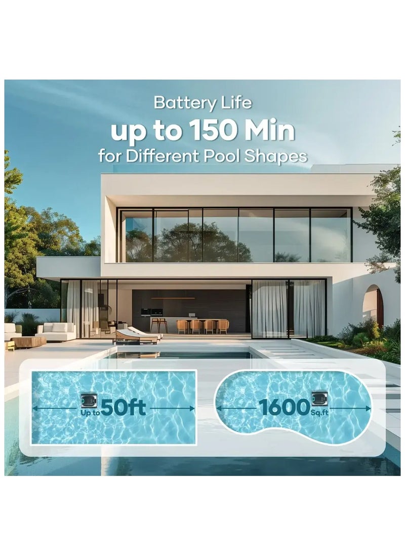Aiper - Aiper -Scuba N1 Cordless Robotic Pool Cleaner for In-Ground Pools up to 1600sq.ft, Automatic Pool Vacuum, Lasts 150 Mins - White - Image 1