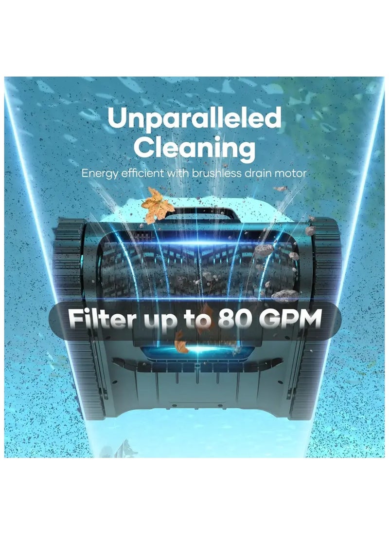 Aiper - Aiper -Scuba N1 Cordless Robotic Pool Cleaner for In-Ground Pools up to 1600sq.ft, Automatic Pool Vacuum, Lasts 150 Mins - White - Image 1