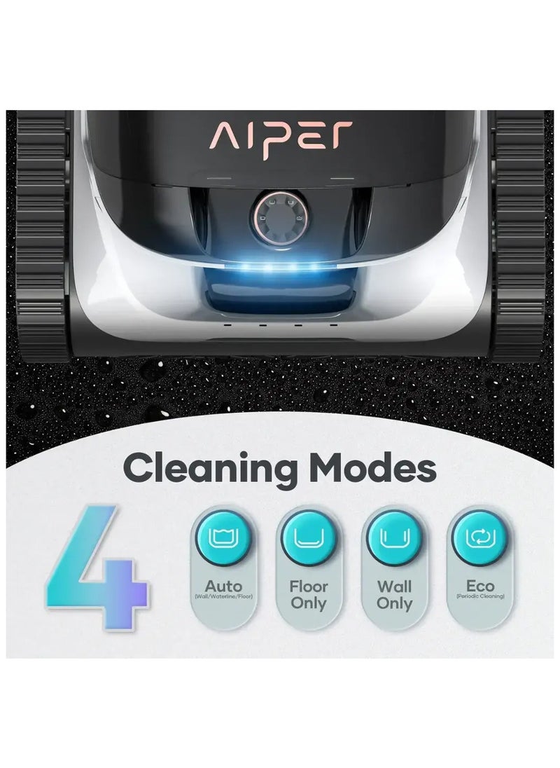 Aiper - Aiper -Scuba N1 Cordless Robotic Pool Cleaner for In-Ground Pools up to 1600sq.ft, Automatic Pool Vacuum, Lasts 150 Mins - White - Image 1
