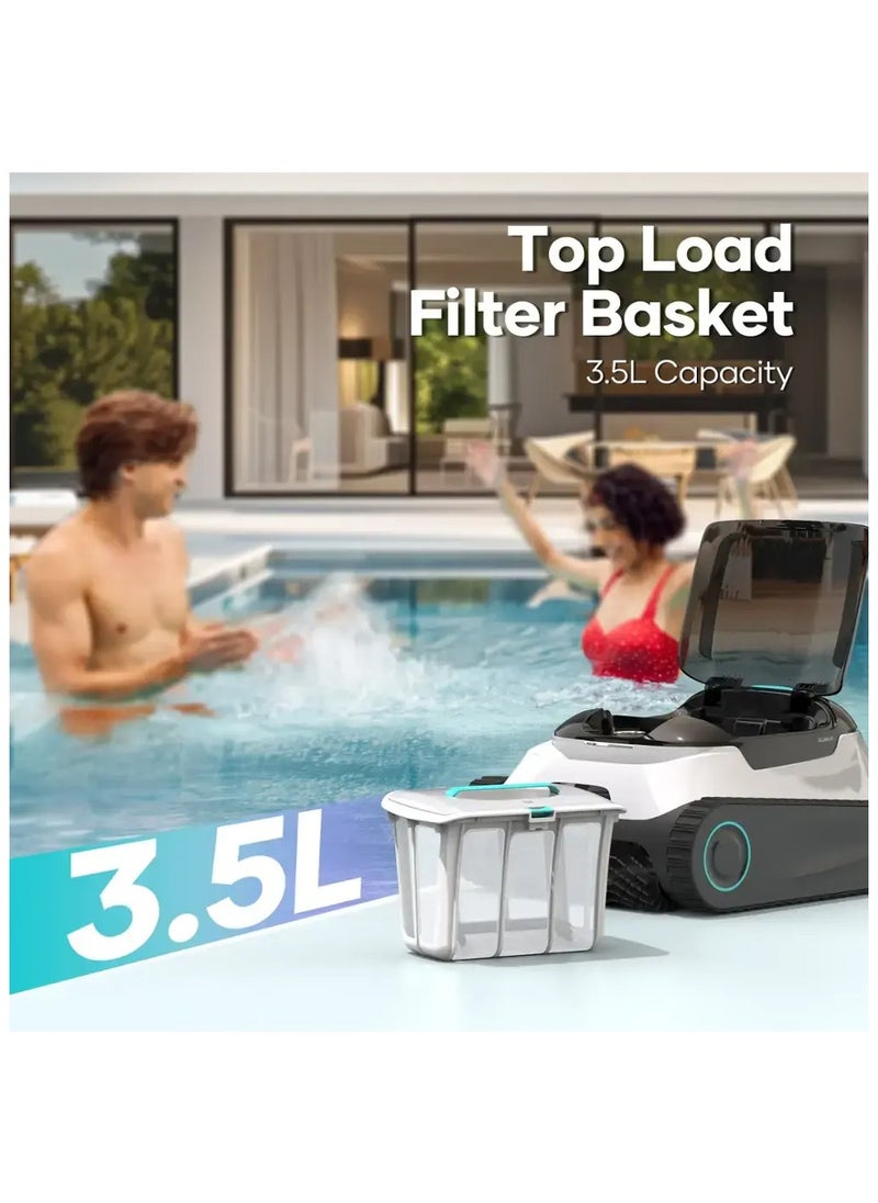 Aiper - Aiper -Scuba N1 Cordless Robotic Pool Cleaner for In-Ground Pools up to 1600sq.ft, Automatic Pool Vacuum, Lasts 150 Mins - White - Image 1