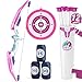 HYES Bow and Arrow for Kids LED Light Up Archery Set with 12 Suction Cup Arrows 1 Hanging Target 3 Score Targets  1 Quiver Indoor Outdoor Sport for Boys Girls Ages 412 Purple - Image 4