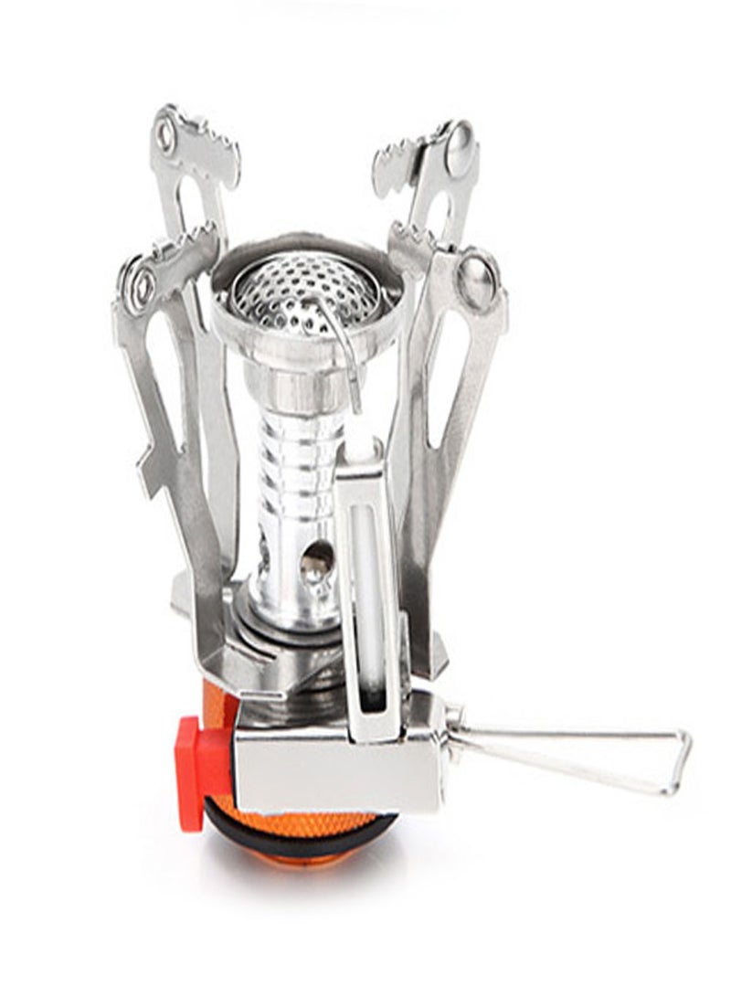 Generic Mini Camping Stove Portable Backpacking Gas Stove Pocket Stoves Burner with Piezo Ignition for Outdoor Camping Picnic Hiking Cooking - Image 1