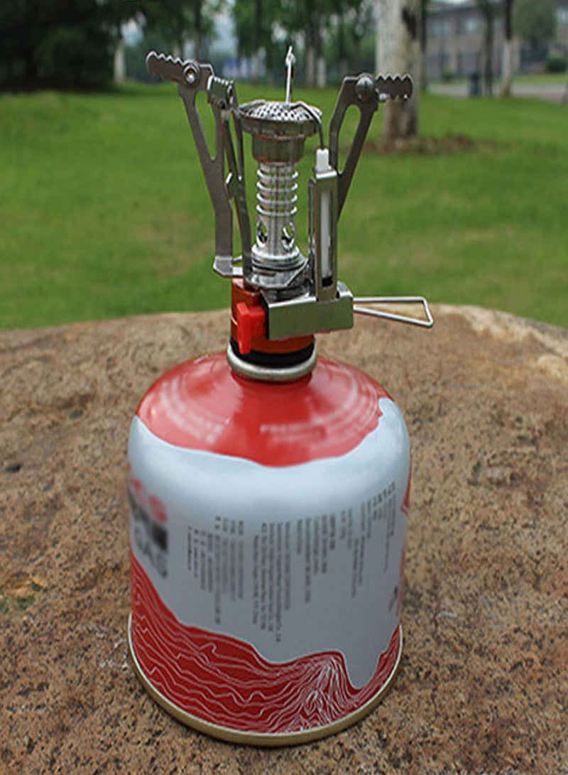 Generic Mini Camping Stove Portable Backpacking Gas Stove Pocket Stoves Burner with Piezo Ignition for Outdoor Camping Picnic Hiking Cooking - Image 5