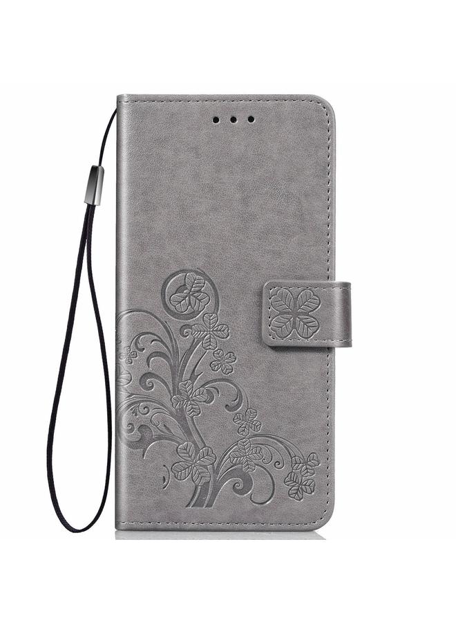 Zaboon Case For Galaxy Note10 Lite/A81/M60s Lucky Clover Pressed Flowers Pattern Leather Case with Holder & Card Slots & Wallet & Hand Strap - Image 2