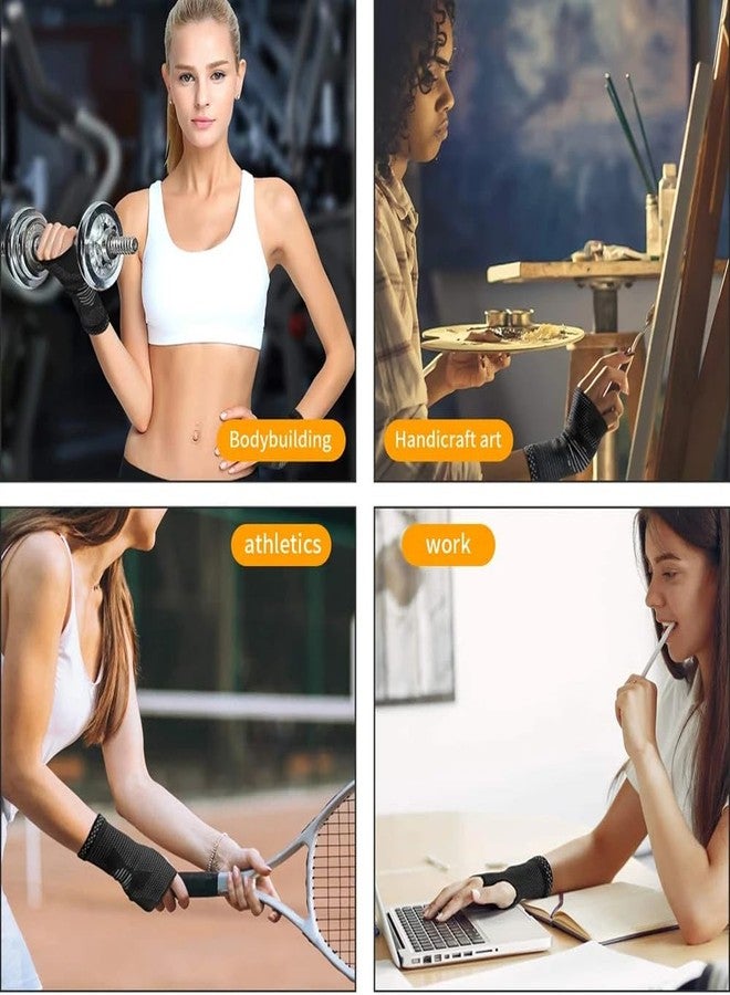 فايندر دعامة ضغط للمعصم قطعة واحدة - ضغط طبي لتخفيف آلام النفق الرسغي والمعصم - دعامة للمعصم للرجال والنساء (مقاس كبير) - Image 4