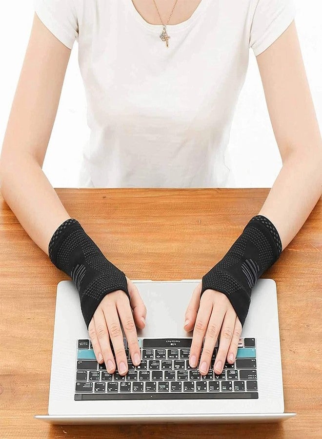 فايندر دعامة ضغط للمعصم قطعة واحدة - ضغط طبي لتخفيف آلام النفق الرسغي والمعصم - دعامة للمعصم للرجال والنساء (مقاس كبير) - Image 5