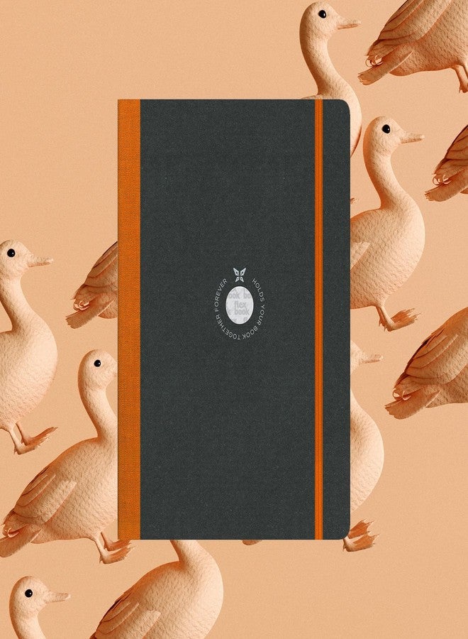 flexbook Sketchbook Orange | Medium | 15.5x21.5cm | 96 pages | 170gsm Special Quality Munken Paper | Special Black Art Paper Cover | Elastic Band Closure | FSC Certified - Image 5