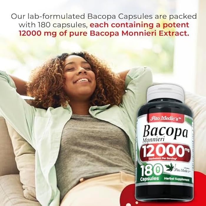 FITO MEDIC'S Lab | bacopa |180 Capsules | bacopa monnieri | Bacopa Pill | Bacopa Supplement - Image 3