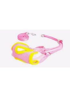 Puppy Harness And Leash Set - Adjustable Soft Mesh Comfort Fit Harness No Pull No Choke, Kusan Harness - Pink