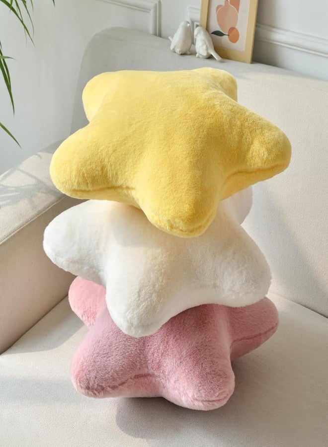 HAPPY BRO Yellow Color Star Shaped Pillow Super Soft Plush Decorative Cushion for Kids, Nursery, Bedroom & Home Décor - Image 4