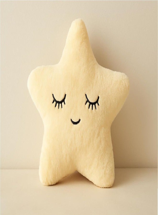 HAPPY BRO Yellow Color Star Shaped Pillow Super Soft Plush Decorative Cushion for Kids, Nursery, Bedroom & Home Décor - Image 1