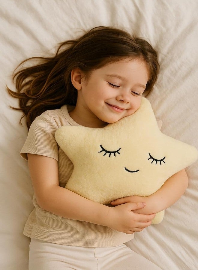 HAPPY BRO Yellow Color Star Shaped Pillow Super Soft Plush Decorative Cushion for Kids, Nursery, Bedroom & Home Décor - Image 2
