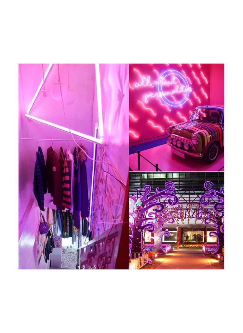 Generic - Gesto 5 Meter Rope Led Strip Lights – Outdoor Lights Waterproof for Balcony Decoration,Home Decor & Interior Decoration | Decorative Lights for Diwali Decoration,Cove Light for Ceiling (Pink) - Image 1