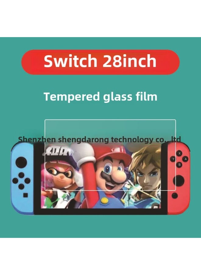 Generic Suitable For Nintendo Switch2 Tempered Film Handset Switch 2 Glass Film Eye Protection Purple Light Film Switch2-Color:Switch2-Size:High-definition Tempered Film With Curved Edges (pack Of 2, Packed In Kraft Carton)  - Image 1