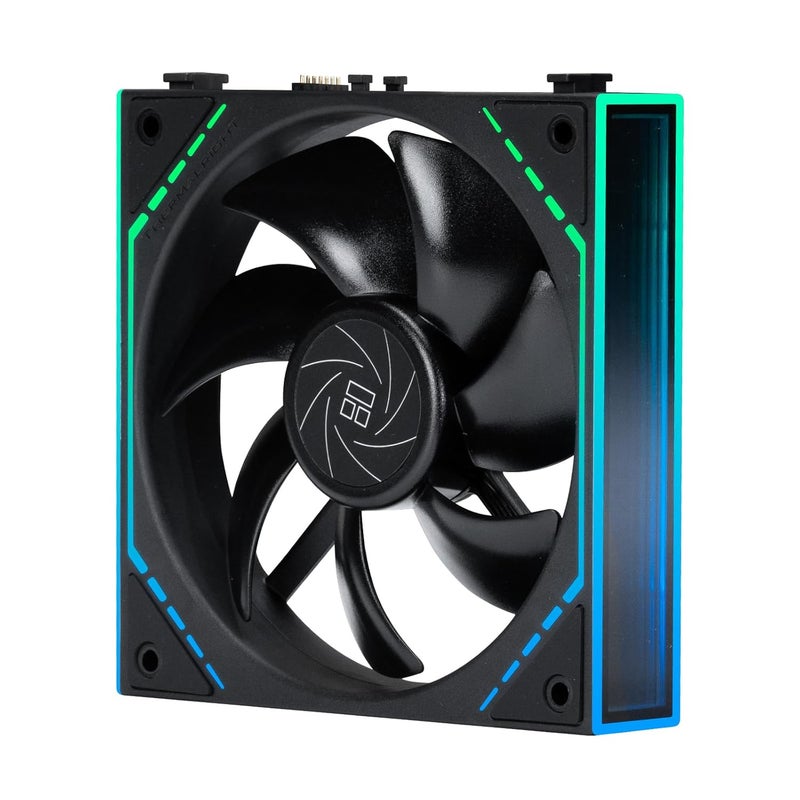 ثيرمالرايت مروحة حاسوب Thermalright TL-M12Q 120 مم، 2000 دورة في الدقيقة تدفق هواء عالي، ARGB متسلسلة، إضاءة مرآة لا نهائية مزدوجة، عبوة 1 قطعة - Image 1