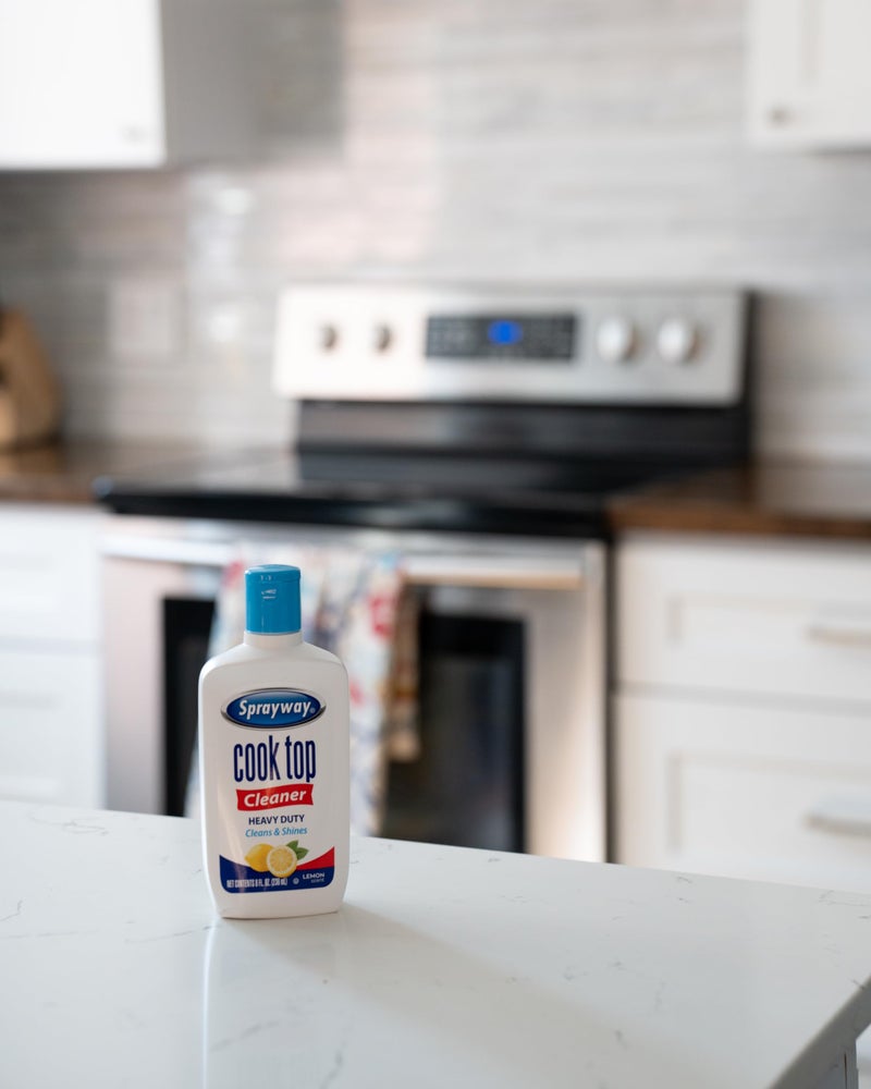 Sprayway Cook Top Cleaner, 8oz, Pack of 12 | Removes Grease, Grime & Stubborn Stains | Streak-Free Shine, Safe for Glass & Ceramic Cooktops | Easy-to-Use Formula - Image 5