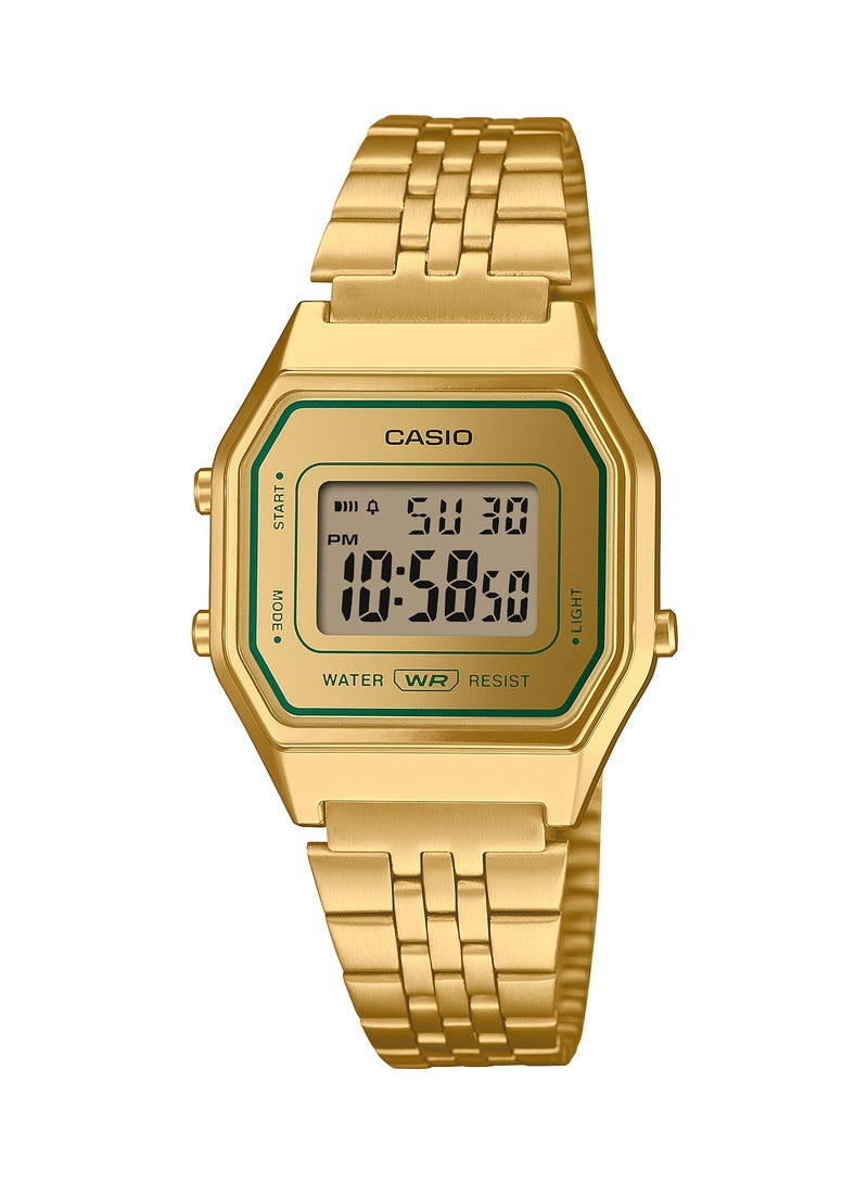 CASIO Digital Stainless Steel Ladies Watch LA680WEGV-9A