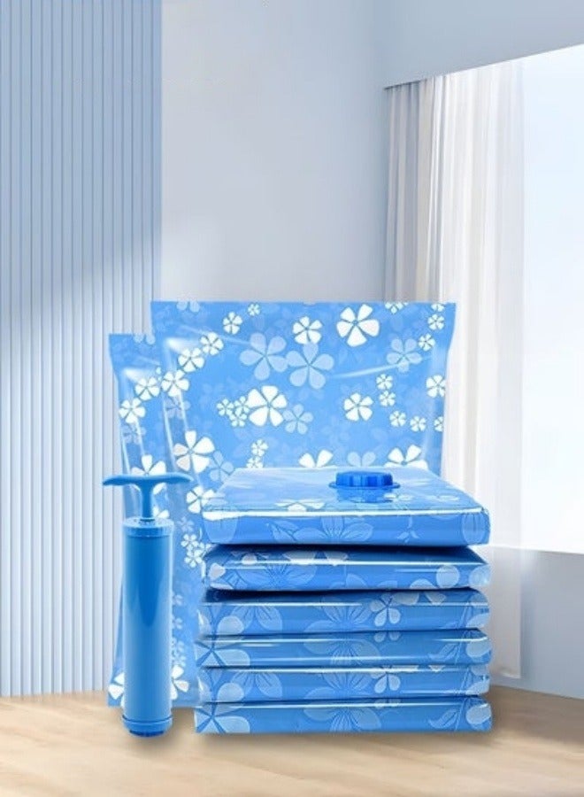 MIXDE Vacuum Storage Bags,9-Piece Space Saver Bags With Hand Pump,2 Jumbo (100x80cm),2 Large (100x70cm),2 Medium (80x60cm),2 Small (60x40cm), Saver Vacuum Bags For Clothes - Image 1