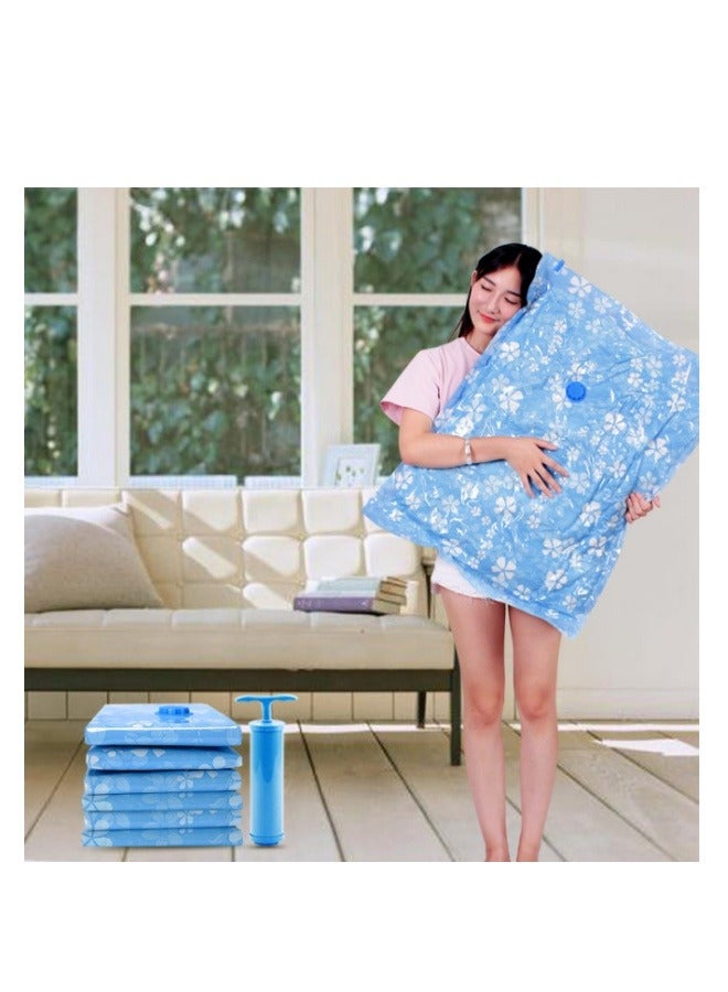 MIXDE Vacuum Storage Bags,9-Piece Space Saver Bags With Hand Pump,2 Jumbo (100x80cm),2 Large (100x70cm),2 Medium (80x60cm),2 Small (60x40cm), Saver Vacuum Bags For Clothes - Image 3