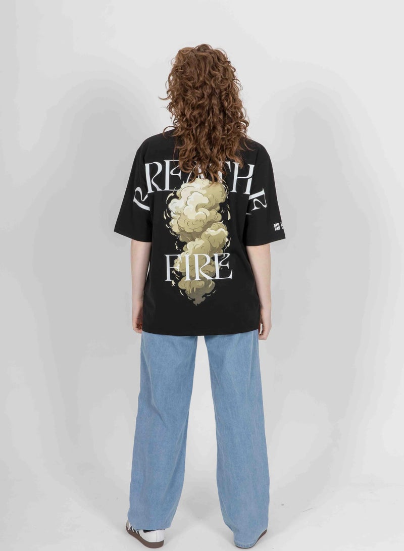 KA-1 KA-1 BREATHE FIRE T-SHIRT BLACK  - Image 5