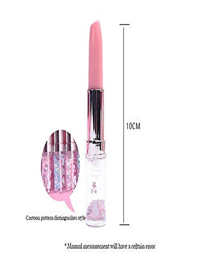 Neel Toy Glitter Lipstick Gel Makeup Artist Blue Pen For Kids Beauty Plastic Cute Gel Pens (8 Pcs) Best Birthday Gift Return Gift - Image 2