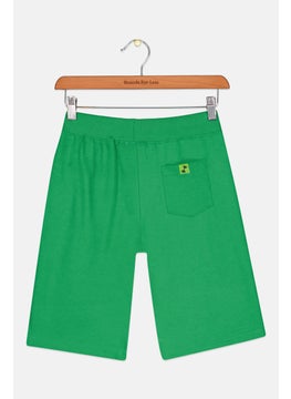 BEN 10 Kids Boy Drawstring Brand Logo Basic Shorts, Green Combo 