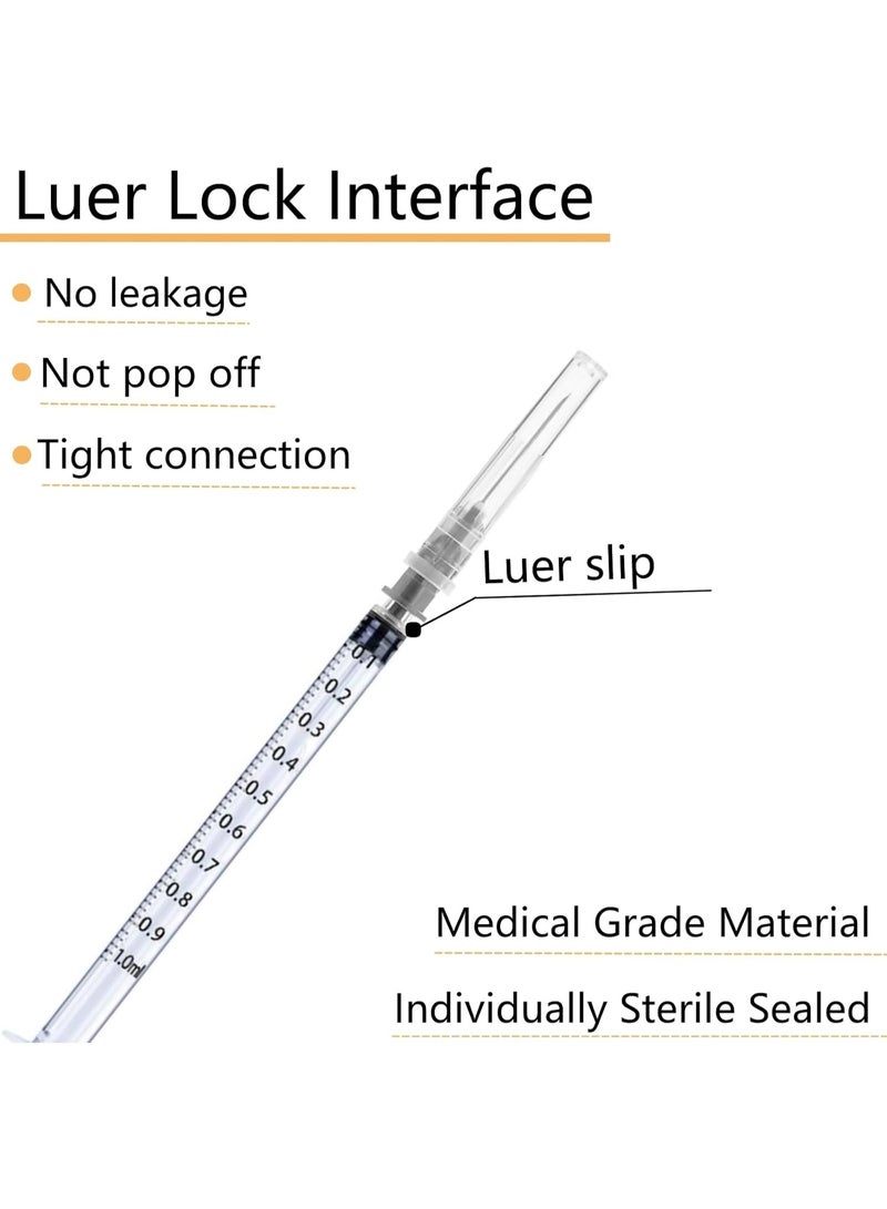 NOVAMED Pack Of 10s 1Ml Sterile Syringe Luer Slip With Needle 27Gx1 - Image 2