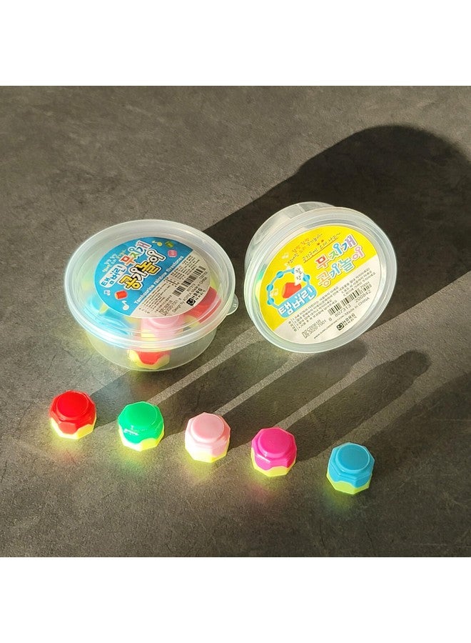 Florian Gonggi Konggi Korean Jacks Stone Game Play Nori Gonggi Korean Traditional Game [Package and Color May Varable] (5 Pcs) (1 Set) / 공기 전통 - Image 2