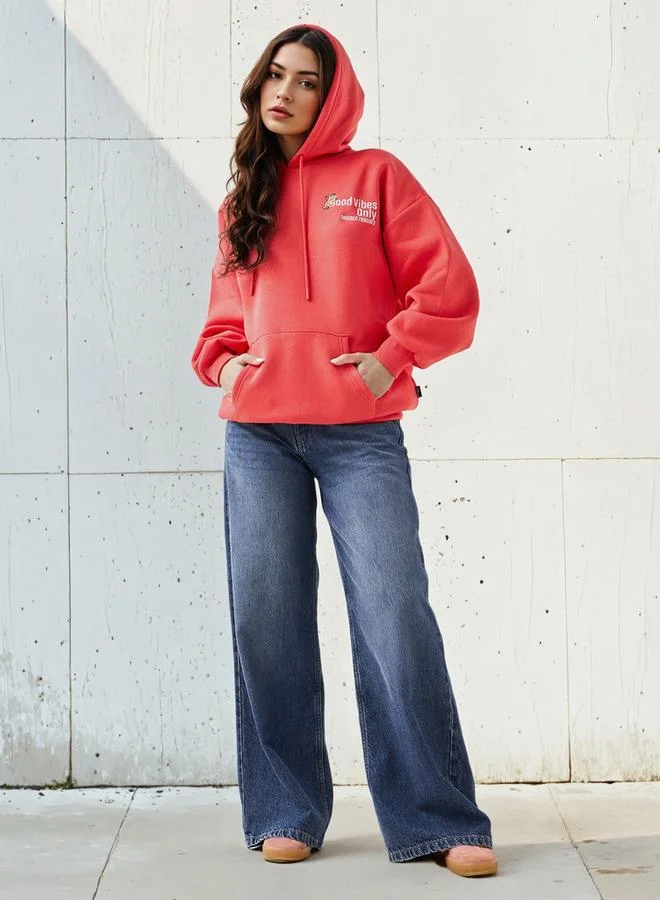 SP Characters Regular Fit Hoodie with Chip and Dale Print