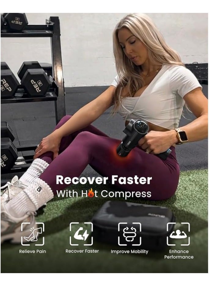 RENPHO Thermacool Massage Gun Deep Tissue with Heat and Cold Head, FSA HSA Eligible, Handheld Muscle Massager with Carry Case, Body Masajeador for Men Women Athletes, Active - Image 2