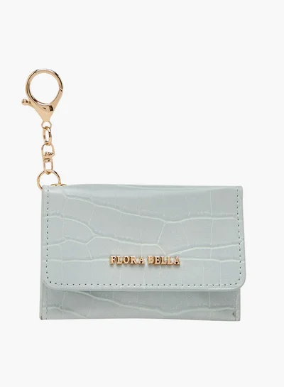 Flora Bella By Shoexpress Textured Cardholder with Keyring