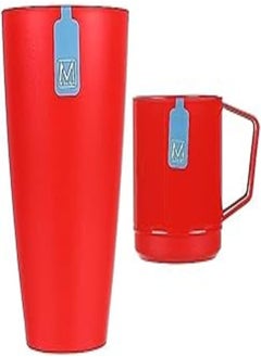 m-design M-Design Lifestyle large cup 420 ml - red + Lifestyle mug - red 