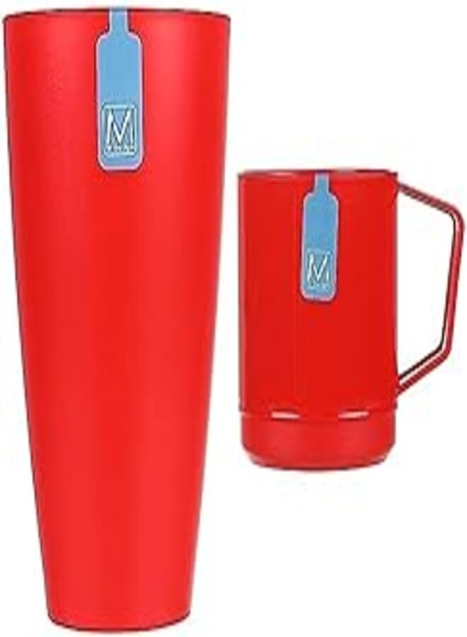 m-design M-Design Lifestyle large cup 420 ml - red + Lifestyle mug - red 