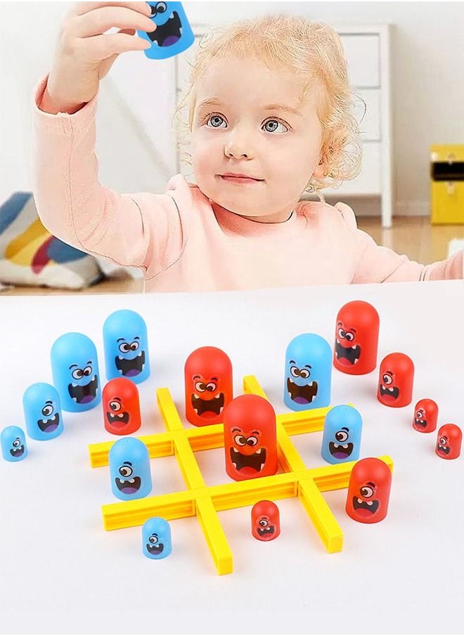 NIBEMINENT - Tic Tac Toe Plastic Board Game Battle for Kids Table Toys Multiple Play Methods - Image 1