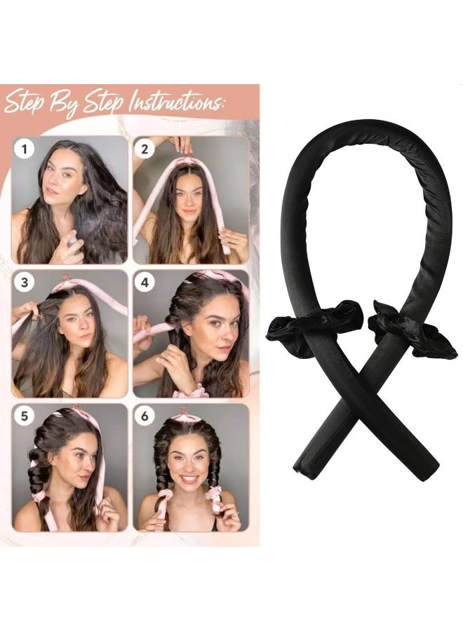 يوكانبي طقم تجعيد الشعر بدون حرارة مكون من 4 قطع – عصا تجعيد فوم + 2 رباط شعر + مشبك لتجعيد الشعر أثناء النوم دون حرارة - Image 5