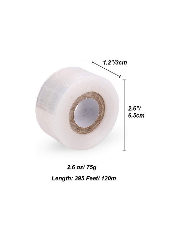 Bukela Parafilm Grafting Tape for Fruit Trees Floral Tape Parafilm Grafting Tools Plant Tape Garden Plant Nursery Tape PE Stretchable Self Adhesive Membrane Clear Floristry Film para Film 4 Pcs - Image 2